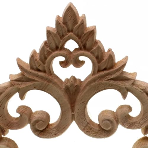 Bois sculpté ondulé 10cm pour moulure cadre de porte et décoration meuble motif floral - 5