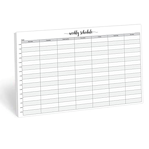 321Done Weekly Schedule Planning Notepad - 50 Sheets (11x17) -