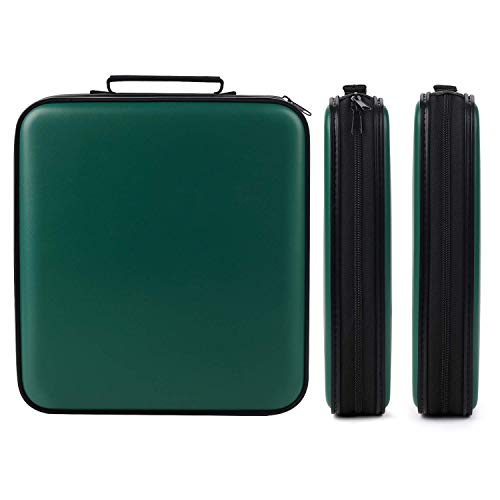Fansport Cd Case 160 Capacity Dvd Case Organizer Cd/Dvd Case, Cd Case Storage Dvd Organizer Case Dvd Booklet Cd/Dvd Holder Case Dvd Book Heavy Duty Dvd Case Book Wallet #TOP5
