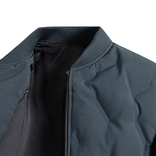 Veste matelassée homme d'une finition irréprochable, manteau isolé bleu