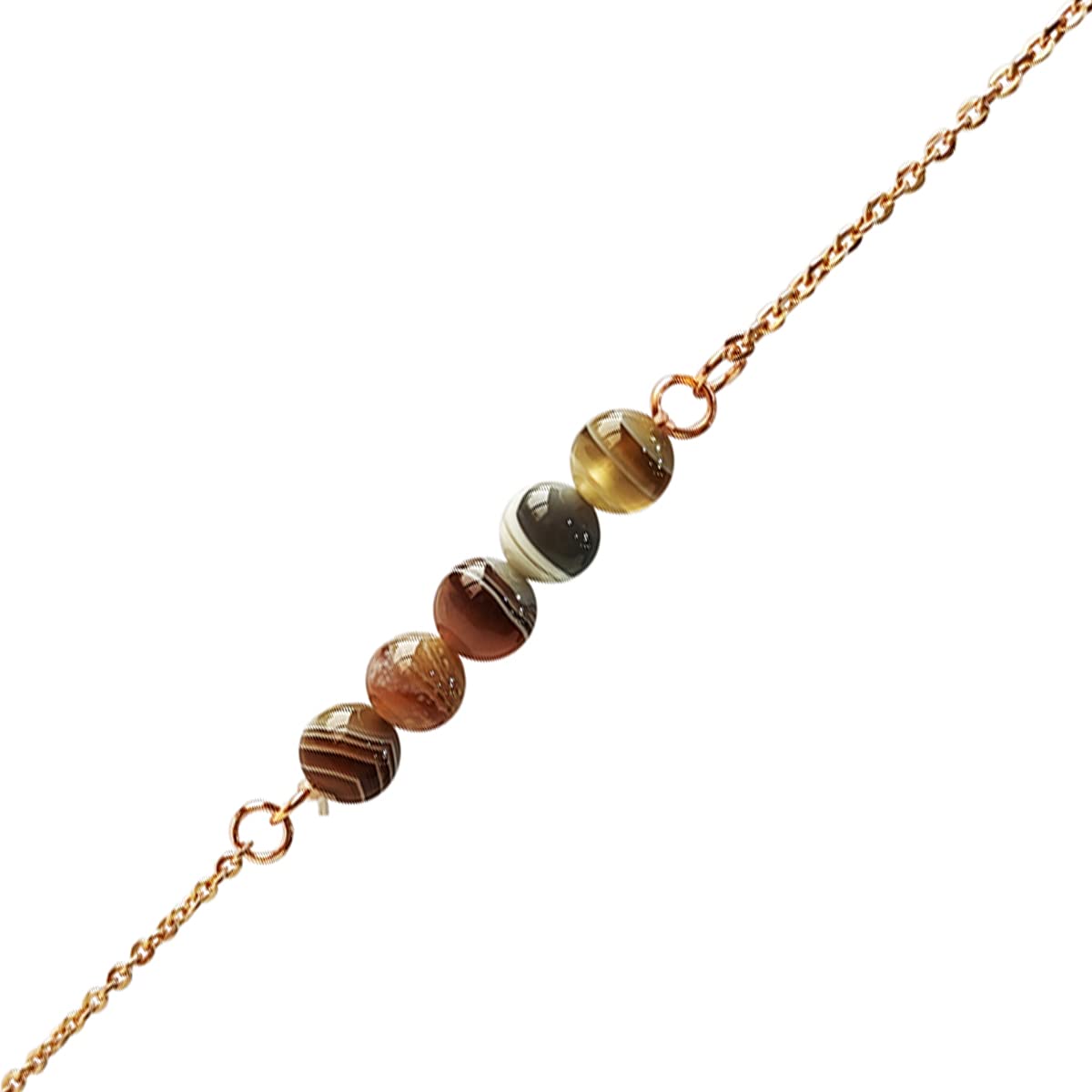 9Dzine Sulemani Crystal Bracelet For Women (8mm) | Five Beads Adjustable Chain Bracelet For Girls | Natural Reiki Feng-Shui Healing Gem Stone Bracelet For Unisex Adult (B09DD4WFZS) Amazon Price History, Amazon Price Tracker