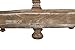 Distressed Brown Wood 2-Tier Tray with Metal Handle