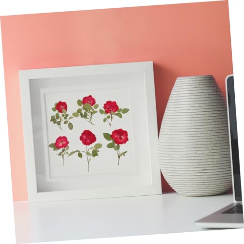 Flores secas rosas para decoración y manualidades miniatura 3