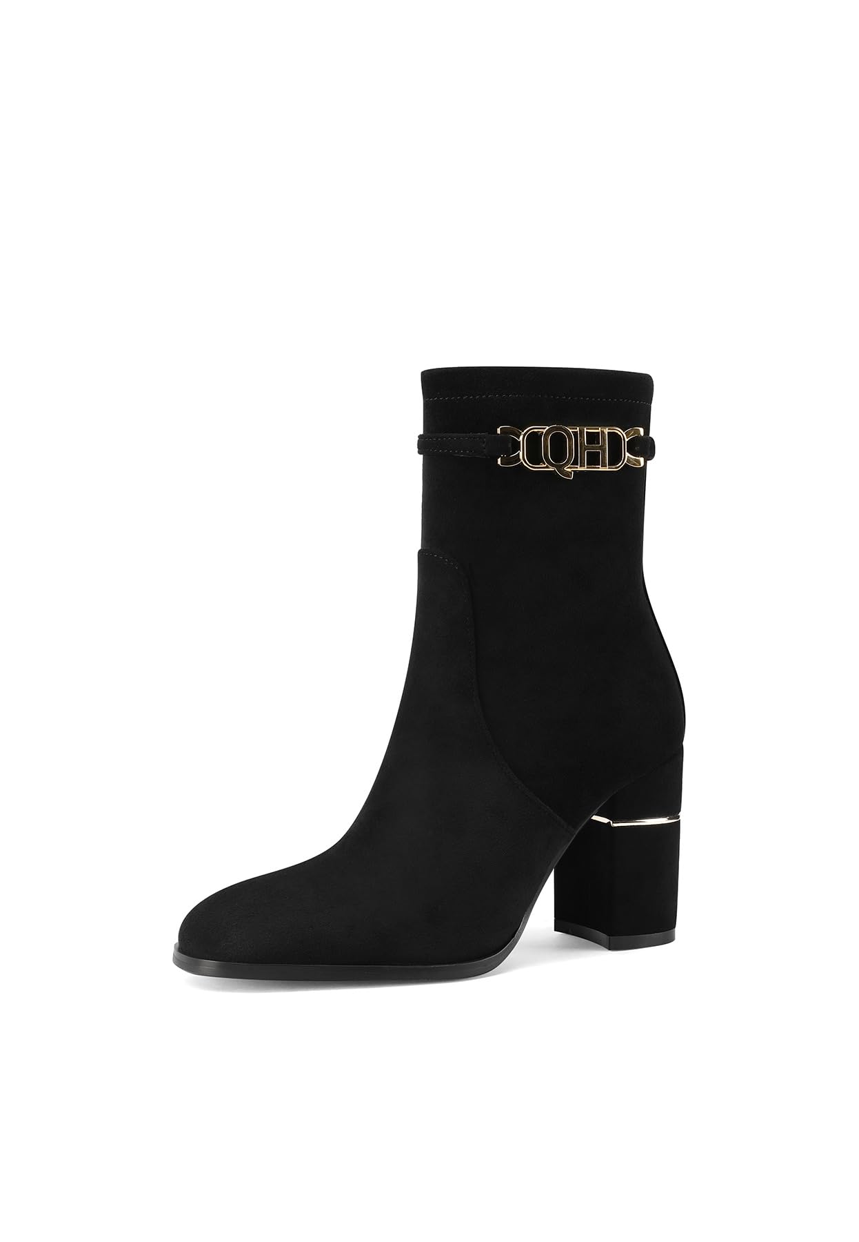 QUEEN HELENA Tronchetti Stivaletti con Tacco Largo Casual Donna K3482