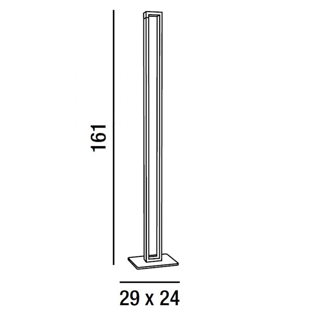 SYNCRO PIANTANA MODERNA BIANCA O NERA LED 30W DIMMERABILE CCT 3000-4000-6000K H 168 CM Perenz - Shop Online