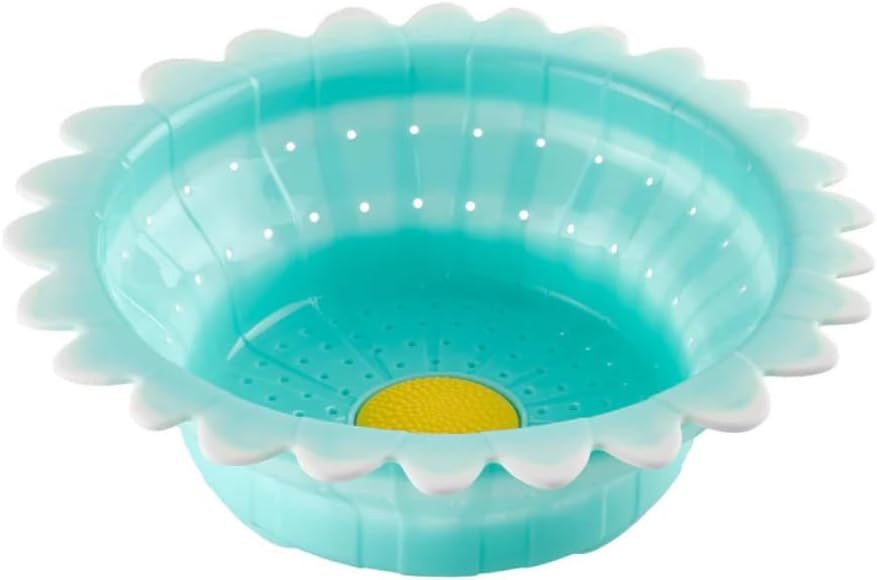 Charles Viancin 11 Inch Daisy Collapsible Colander/Silicone Strainer – Kitchen Space Saving Essential