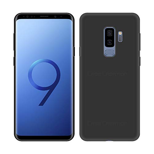 Image of Case Creation Luxurious OG Series for Samsung Galaxy S9+ Case Cover,Anti-Dirty Slim Case Frosted Matte Cute Candy TPU Raised Bezel (Splash of Color) Back Cover for Samsung S9+ -Black