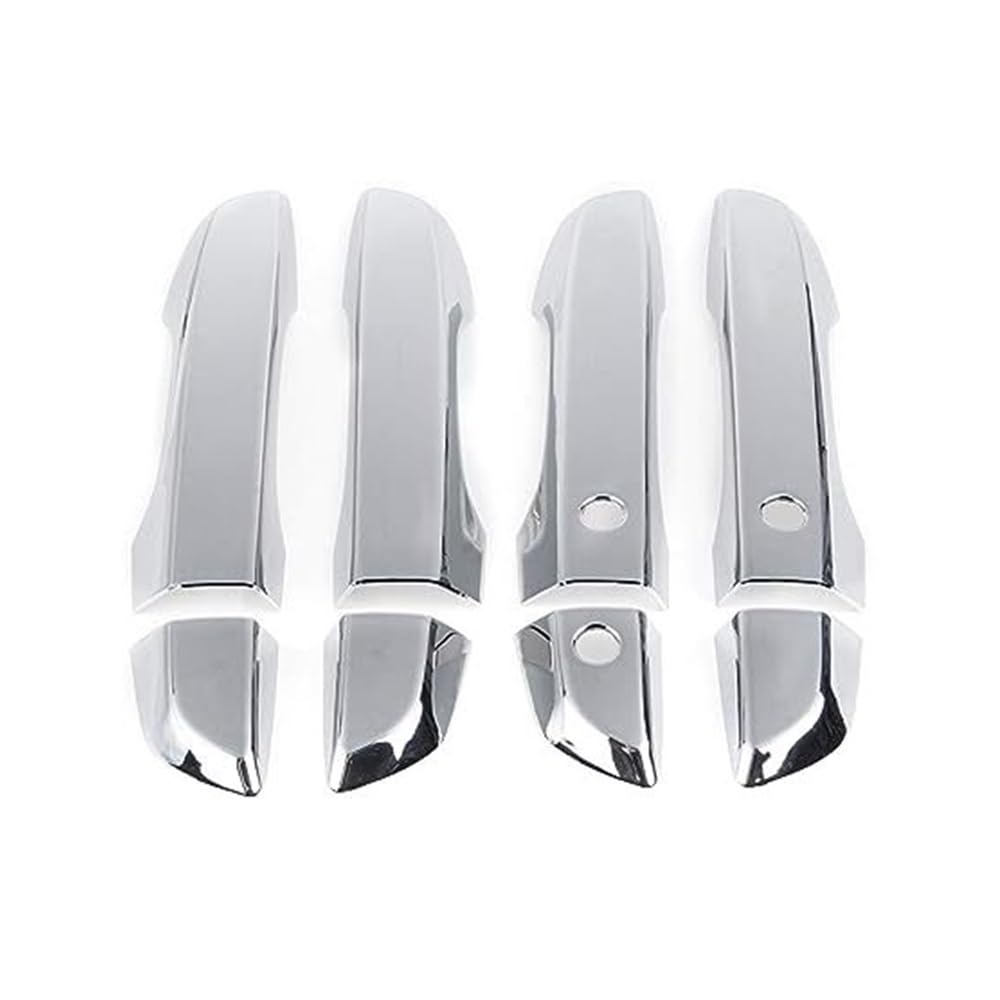 Qdouimoo ‎Silver Exterior Door Handle Cover Trim With/Keyless Entry For Civic 10Th Gen 2016-2019 Car Exterior Door Handles