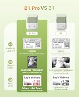 NIIMBOT Etikettendrucker, B1 Pro Etikettiergerät mit Größeres Etiketten, 300 DPI HD Etikettiergerät, Fotodrucker für Fotos, Logo, Wörter, für Zuhause, Büro oder Geschäft, Grün – Ansicht 5