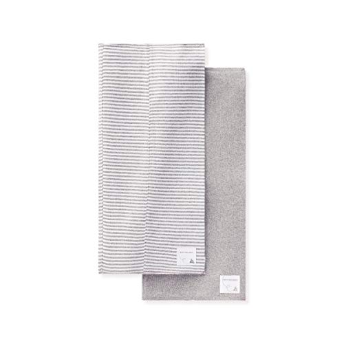 Image of Burt's Bees Baby - Burp Cloths, 2 Pack Extra Absorbent 100% Organic Cotton Burp Cloths, Heather Grey, 2 Pack