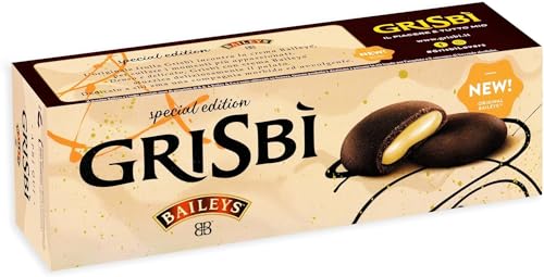 Grisbi Baileys Special Edition Biscotto al Cacao Ripieno di Crema Baileys 112g [1 Confezione]