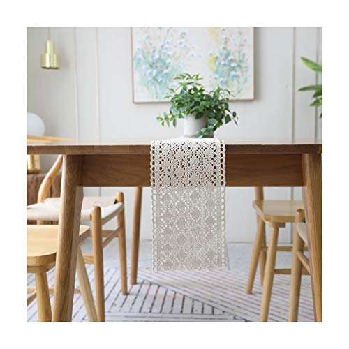 Chemin de table en dentelle pour décoration de mariage bohème