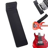 Calço de ponte tremolo flutuante para guitarra, ferramenta de troca de cordas de ponte flutuante com fundo acolchoado macio e bordas afuniladas, para ajuste fácil e substituição rápida de cordas
