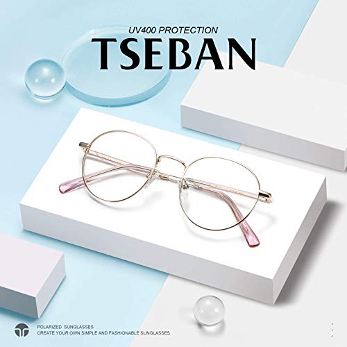 Image of Blue Light Blocking Glasses for Women, Retro Round Computer Gaming Glasses, Anti Eyestrain & Reduce Headache