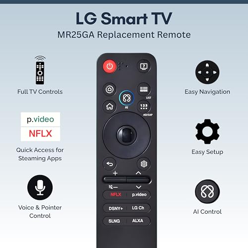 Télécommande MR25GA pour LG Smart TV de 2019 à 2026 - 2