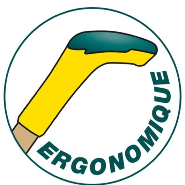 LEBORGNE - Ratissoire de Jardin Naturovert Manche Bois 150 cm PEFC 100% + Poignée Ergo - Outillage de Jardin - Ratissoire - Pour Déchausser Pierres et Déplacer Remblai