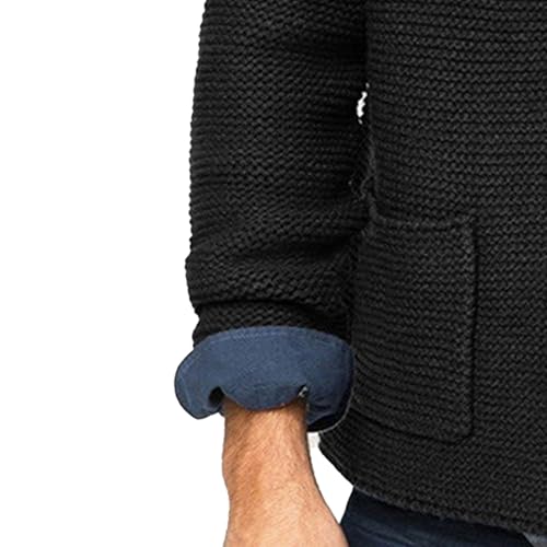 Men's Casual Knit Blazer Suit Jackets Knit Blazer Sport Coat with Pockets Slim Fit Knitwear Cardigan Sweater4