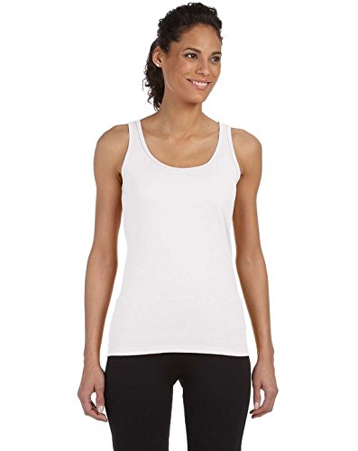 Fashion Gildan 64200L GD Ladies Tank Top White X-Large