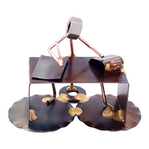 Accountant Metal Art Figurine Desk Decor Gift