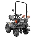 Kawapower Mini trattore Coltivatore 14HP Benzina - Avviamento elettrico, 4 velocità