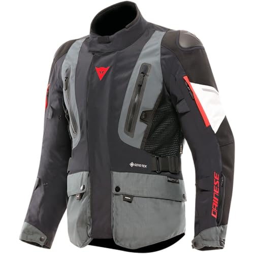 Dainese Carve Master 4, Giacca Moto Invernale Da Uomo, Gore-Tex, Nero E Grigio, Con Protezioni E Ventilazione (It, Numero, 58, Regular, Regular, Ebony/Black)