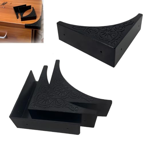 4 Pcs Corner Protector Metal Box Edge Safety Guard Cabinet Furniture Corner Metal Bumpers