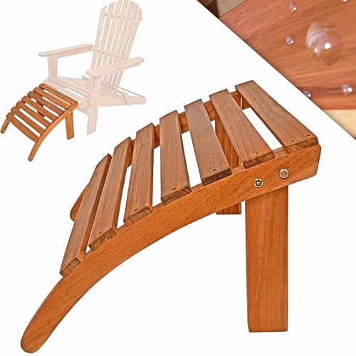 CASARIA® Reposapiés Silla de Madera de Acacia Adirondack 48x46x32cm 160KG