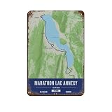 Annas Lake Marathon Blechschild, Vintage, Metall, Pub, Club, Café, Bar, Zuhause, Wandkunst, Dekoration, Poster, Retro, 20 x 30 cm