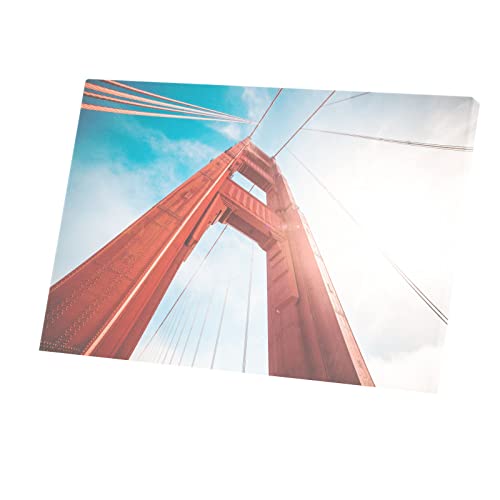 Tableau Golden Gate Pont Rouge Toile Imprimée Californie 60x40cm Déco Murale