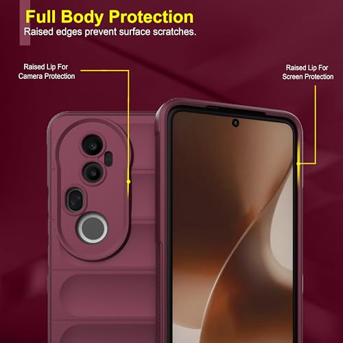 Image of Zapcase Back Case Cover for Vivo T4 Ultra 5G | Compatible for Vivo T4 Ultra 5G Back Cover | Liquid Silicon Magic Case with Camera Protection | Plum