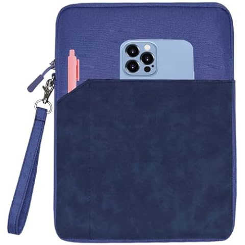 CAAORDKSO 7-8 Inch Tablet Sleeve for iPad Mini 6 8.3", iPad Mini 5/4/3/2/ 7.9" Tablet, Samsung Galaxy Tab S2 8.0, Tab A 8.0, ZenPad Z8s 7.9, Amazon Fire HD 8 Tablet/ 8 Plus Tablet Bag Pouch, Dark Blue Cover