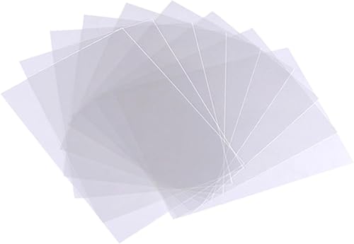 Miniatura 9 de NUOBESTY 10 hojas de plantilla en blanco de 4 mil, láminas de película PET transparente de 12 x 12 pulgadas para máquinas de corte, haz tu propia