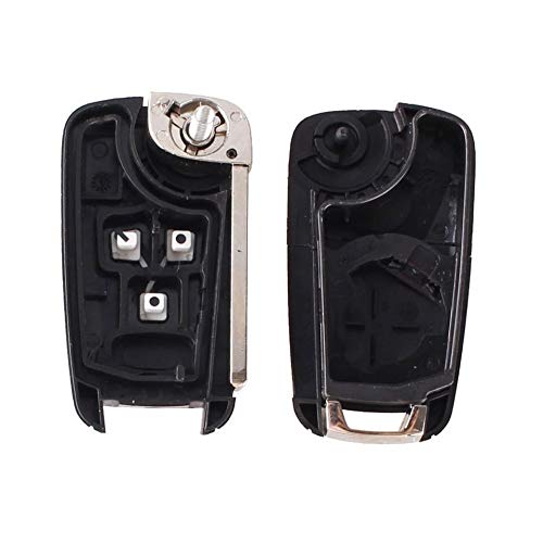 custodia di ricambio per chiave con telecomando con 2 o 3 pulsanti, compatibile con Opel, Chevrolet, Buick, Astra, Insignia, Vectra, Zafira, Meriva custodia di ricambio per chiave con telecomando con 2 o 3 pulsanti, compatibile con Opel, Chevrolet, Buick, Astra, Insignia, Vectra, Zafira, Meriva