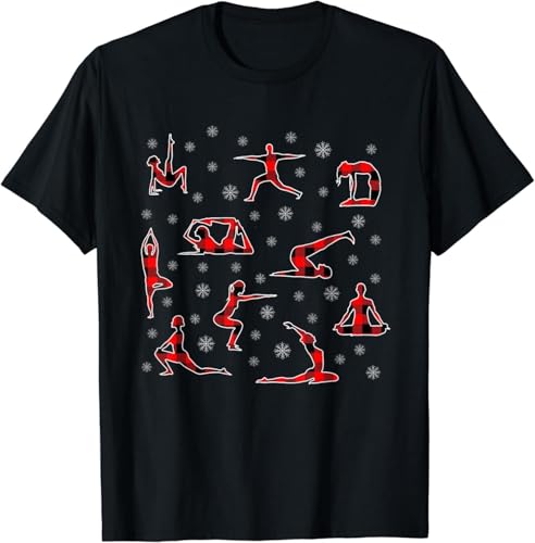 Christmas Yoga Santa Practice Yoga Xmas Meditation Tee T-Shirt Black M