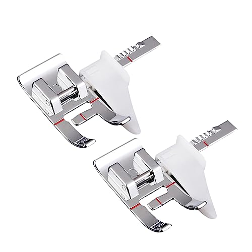 Hemobllo 2 piezas Prensatelas para Máquina de Coser Multifuncionales Accesorios para Costura Fácil Instalación Metal y PP Duradero Compatibles con Máquinas Bordadoras y Ligeras
