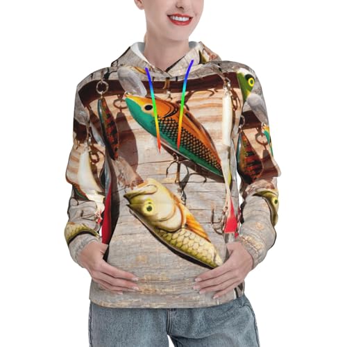 Sweat à capuche Fishing Lure1 cadeau d'automne original pour femme