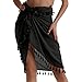 Eicolorte Beach Wrap Skirt for Women Short Sarong Sheer Bikini Swimwear Cover Ups