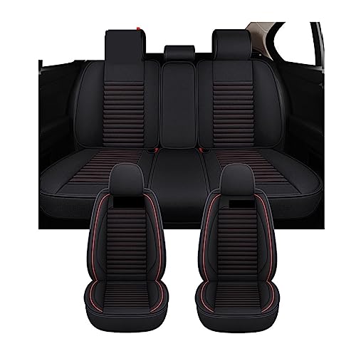 Fundas asientos coche lino para Toyota Prius y CHR set de cojines negros protectores de interior 1