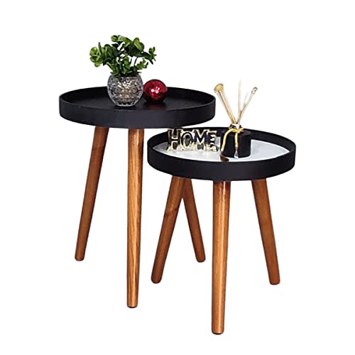 Mesa Lateral Apoio Kit Canto Conjunto Retro Pequena Rustico