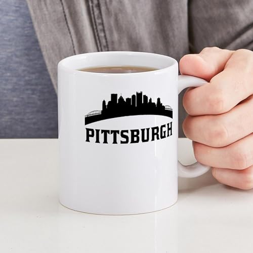 Taza de cerámica 11 oz CafePress Pittsburgh PA Skyline miniatura 6