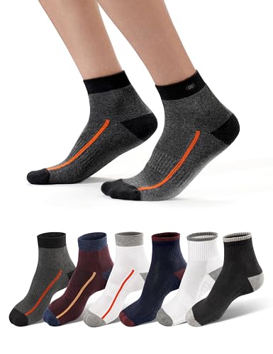 Image of Symbol Premium Men's Cotton Sports Socks Unisex | High Ankle Length | Odour-Free & Anti-bacterial | Cushioned Base | Available in Combo Packs