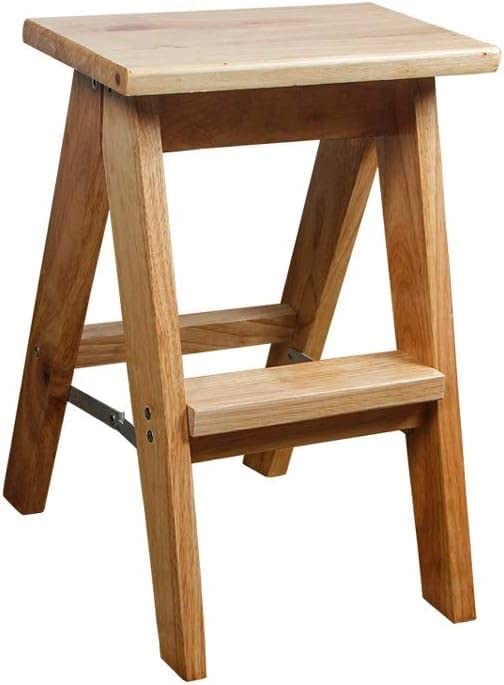 Escabeau en bois portable pour ranger en hauteur facilement