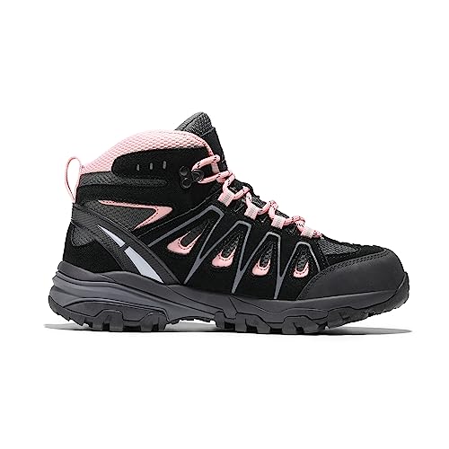 Nortiv 8 Women'S Waterproof Hiking Boots Outdoor Trekking Camping Trail Hiking Boots Snhb211W Black/Pink Size 7 thumb #7