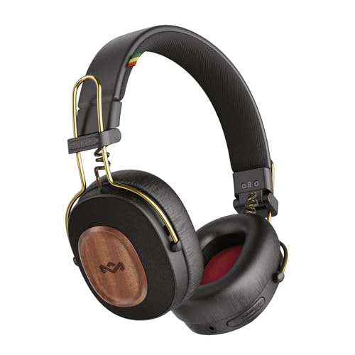 Marley Positive Vibration Riddim Auriculares On-Ear Inalámbricos – Bluetooth, 50h de Reproducción, Auriculares Plegables con Micrófono, Carga Rápida USB-C, Materiales Sostenibles, Rasta Marley Positive Vibration Riddim Auriculares On-Ear Inalámbricos – Bluetooth, 50h de Reproducción, Auriculares Plegables con Micrófono, Carga Rápida USB-C, Materiales Sostenibles, Rasta