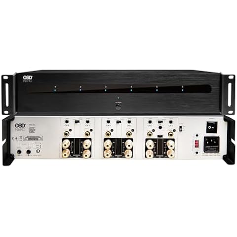 OSD 6X 175W Home Theater Amplifier Highly Flexible, High Power Bridging with Passive Subwoofer Controls, 105 dB SNR Cover