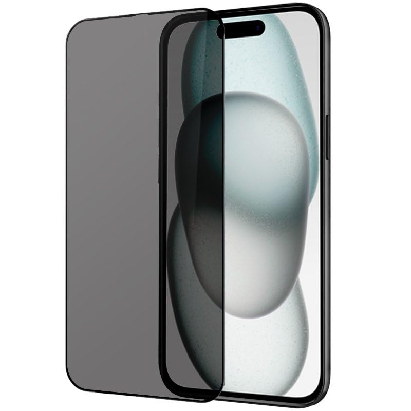Cool Matte Privacy Screen Protector for iPhone 15, transparent