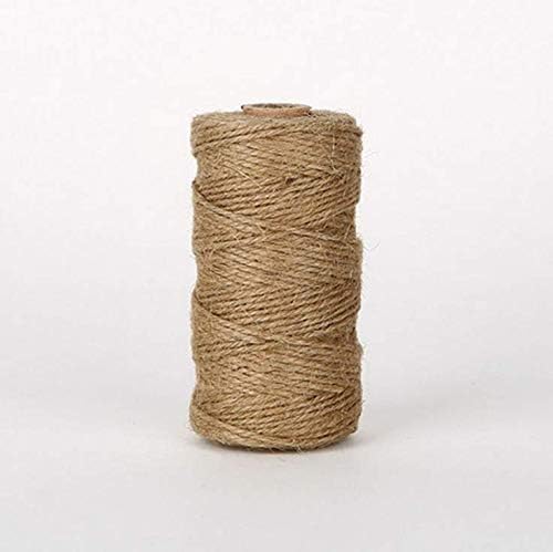Jute Twine,Wemaker 300 Feet Natural Durable Jute Twine Rope String Best Arts Crafts Gift Twine Christmas Twine Durable Packing String for Gardening Applications