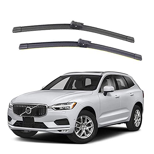 Image of Oshotto Frameless (O.E.M Type) Wiper Blades Compatible with Volvo XC60 (26 inch / 20 inch)
