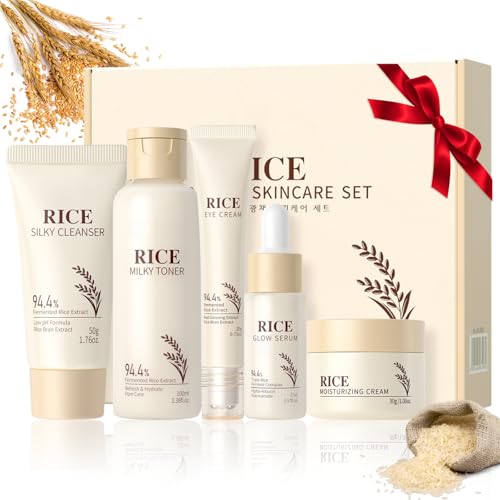 Korean Skincare Set,Glass Skin Care Gift Set,Rice Skin Care Sets ...