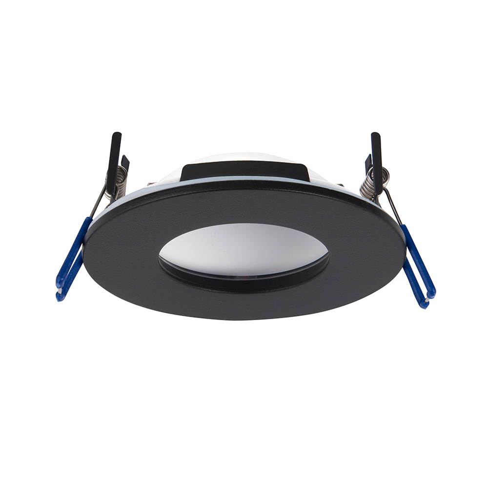 Saxby Orbitalpro 4CCT 9W Recessed Downlight Matt Black Paint IP65